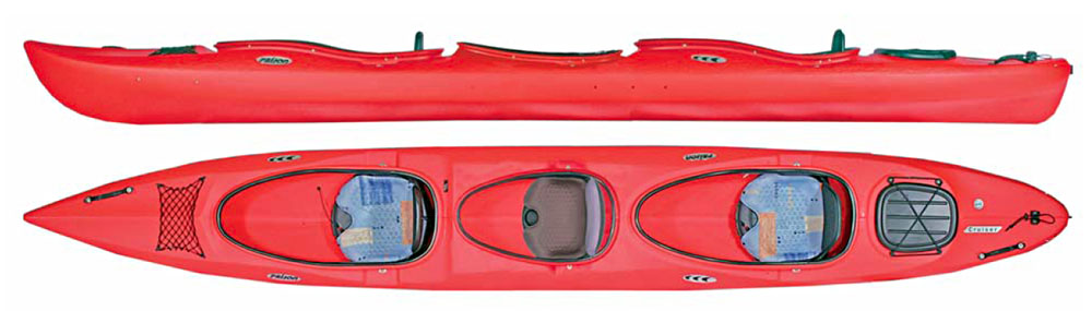 Produktion temperament Udvalg A three-seated Prijon Cruiser III - AS-TOUR kayak rental in Krutyń