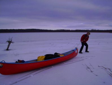Zdjęcia z naszych spływów kajakowych - marcin-i-olaf-3-dniowy-zimowy-splyw-krutynia-z-noclegami-pod-namiotem-31-01-2007-03-02-20007