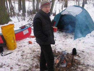 Zdjęcia z naszych spływów kajakowych - marcin-i-olaf-3-dniowy-zimowy-splyw-krutynia-z-noclegami-pod-namiotem-31-01-2007-03-02-20007