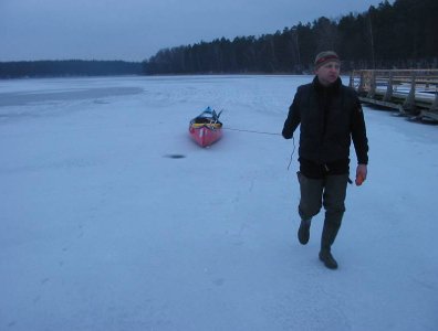 Zdjęcia z naszych spływów kajakowych - marcin-i-olaf-3-dniowy-zimowy-splyw-krutynia-z-noclegami-pod-namiotem-31-01-2007-03-02-20007