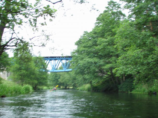 Wda - most kolejowy przed Czarną Wodą